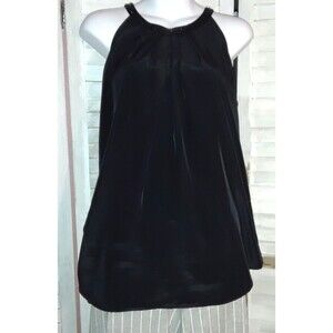 New York & Co. Blouse Size Large Sleeveless Embellished Black